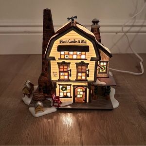 1999 Department 56 - Platt's Candles & Wax Heritage - Christmas Light House Deco